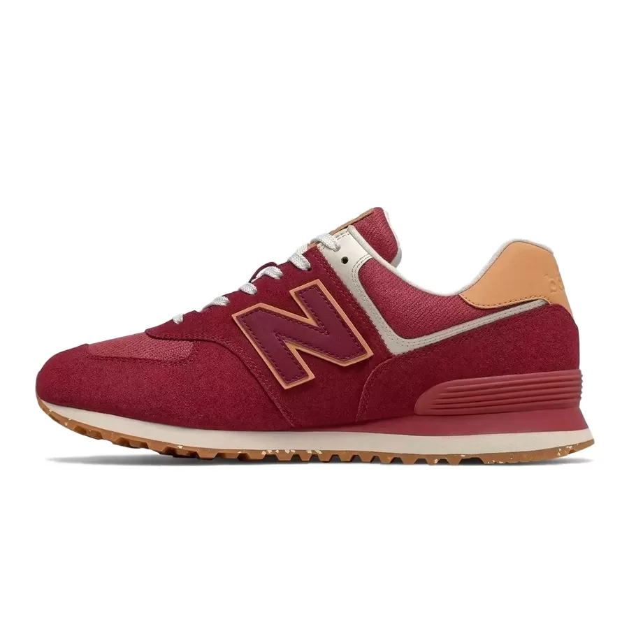 Imagen 1 de 4 de Zapatillas New Balance 574-BORDO/BLANCO