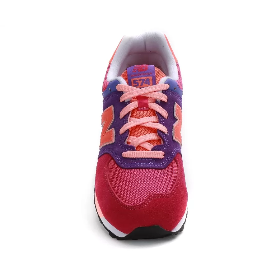 Imagen 1 de 4 de Zapatillas New Balance 574 Grade-VIOLETA/FUCSIA/NARANJA FLUOR