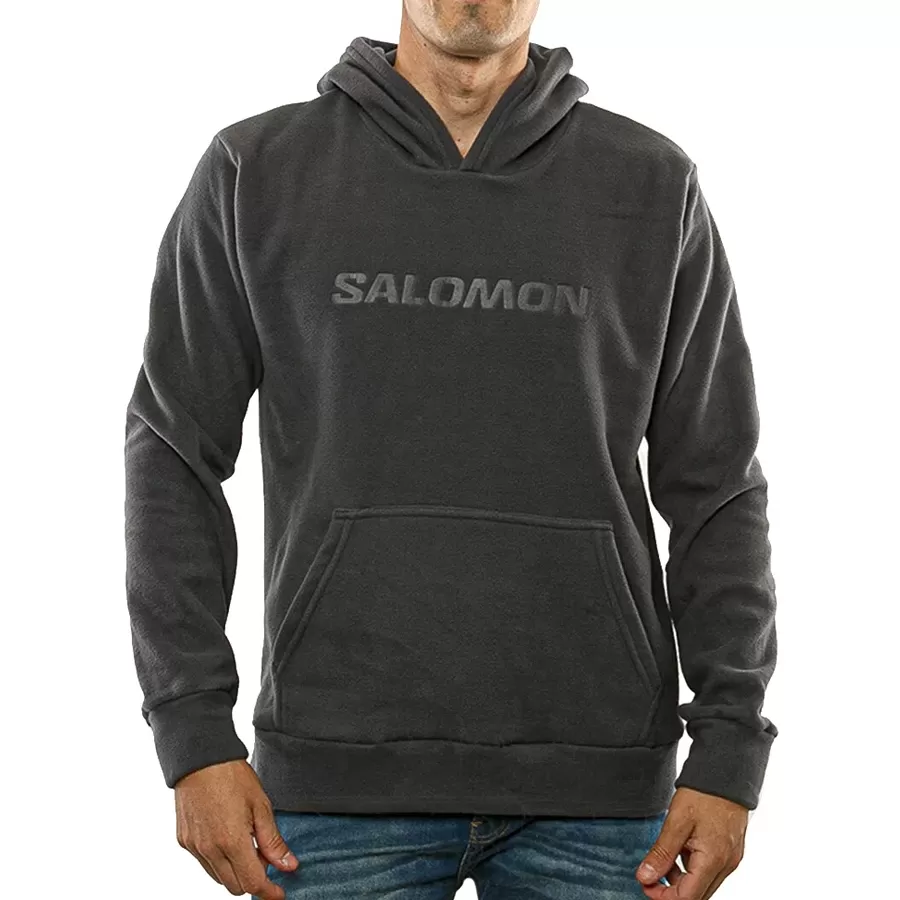 Imagen 3 de 4 de Buzo Salomon Polar Lt Hoodie-GRAFITO