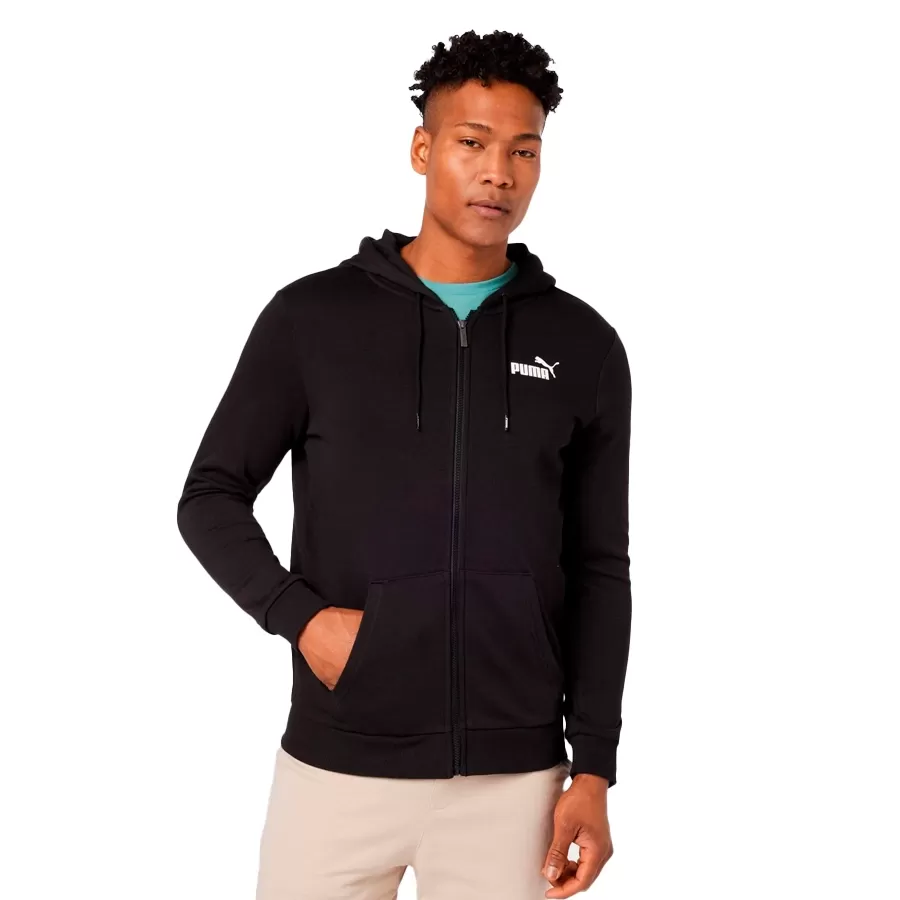 Imagen 0 de 4 de Campera Puma Essentials Small Logo Fz-NEGRO/BLANCO