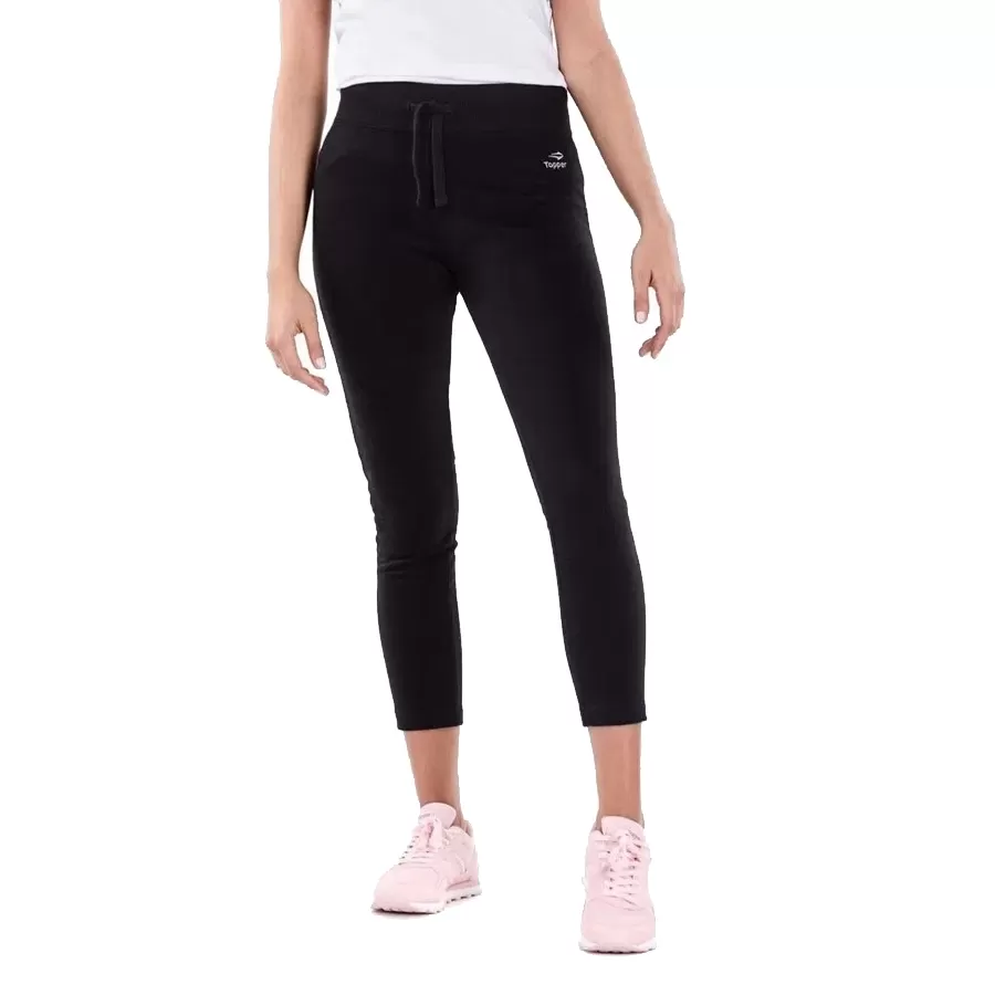 Imagen 1 de 2 de Pantalón Topper Rtc Wmn Básicos Chupín-NEGRO