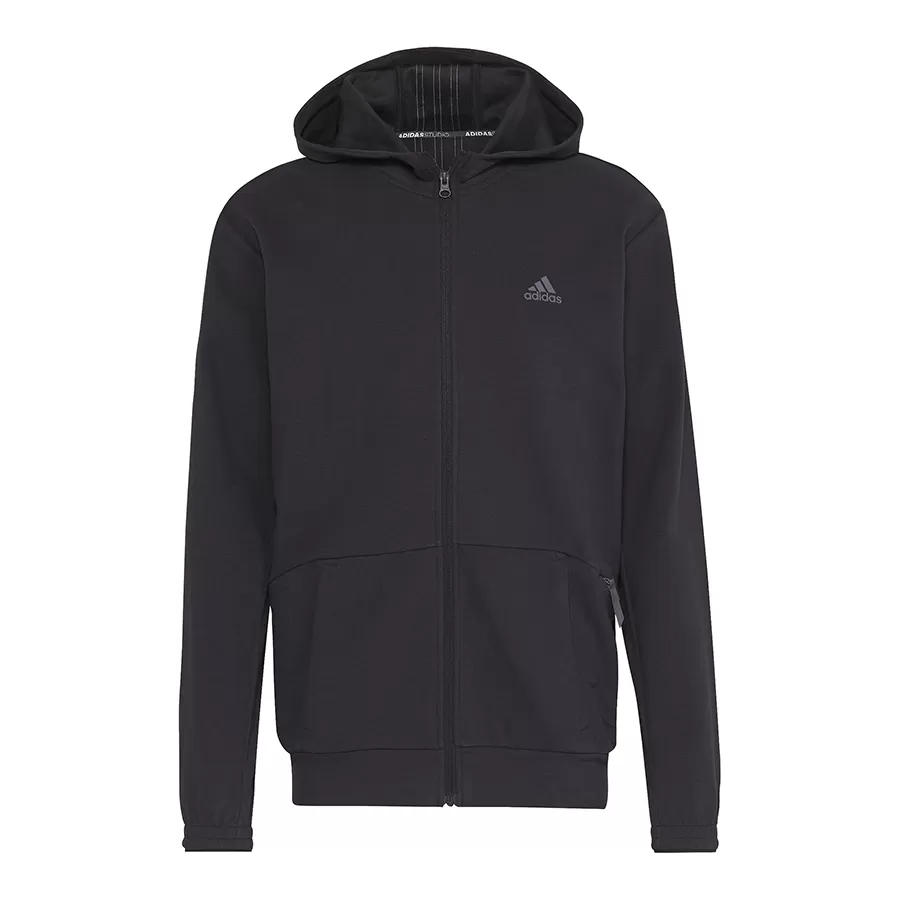 Imagen 0 de 7 de Campera Con Capucha adidas Aeroready-NEGRO/GRIS