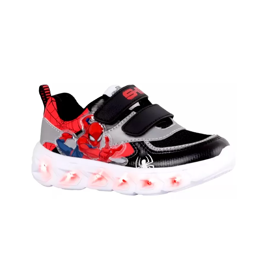 Imagen 0 de 3 de Zapatillas Footy Spiderman-NEGRO/PLATA/ROJO