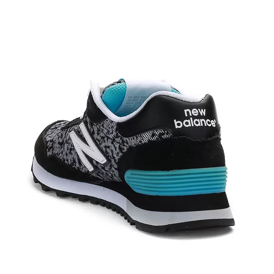 Imagen 2 de 4 de Zapatillas New Balance 515-NEGRO/TURQUESA/BLANCO