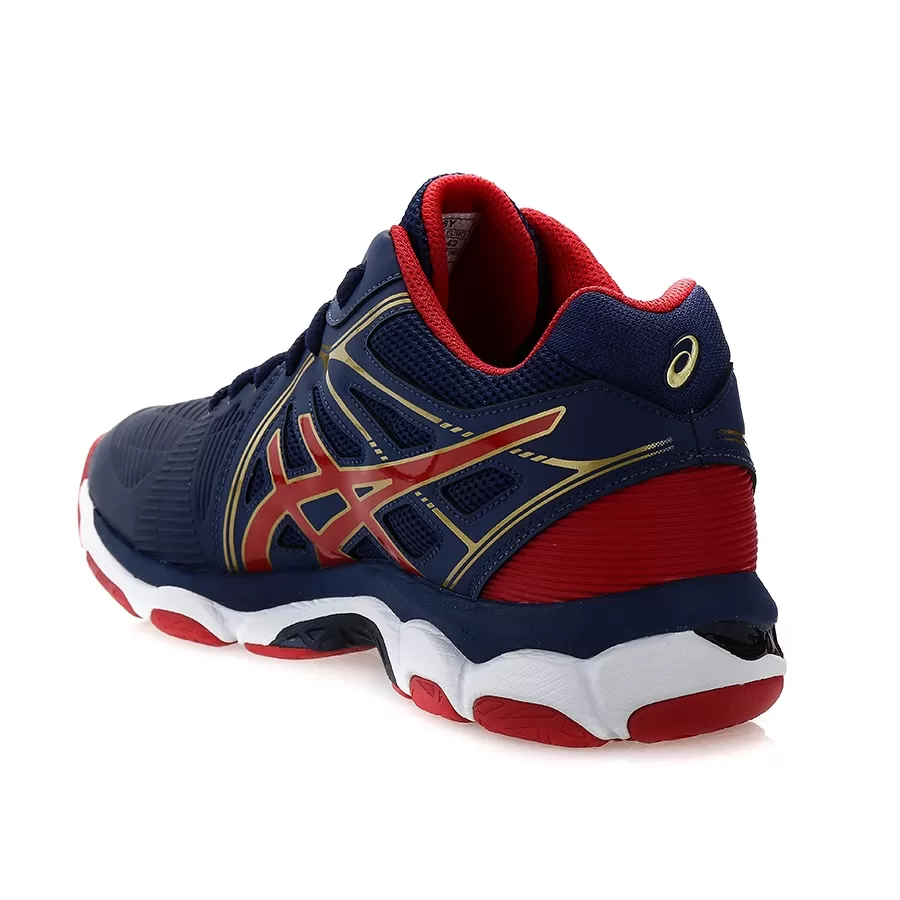 Zapatillas Asics Gel Netburner Ballistic Mt MARINO ROJO DORADO Vaypol