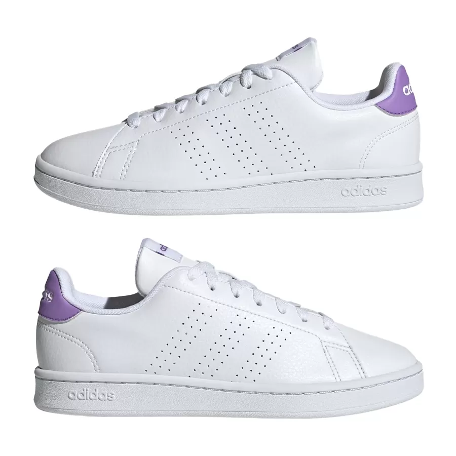 Imagen 3 de 9 de Zapatillas adidas Advantage-BLANCO/VIOLETA