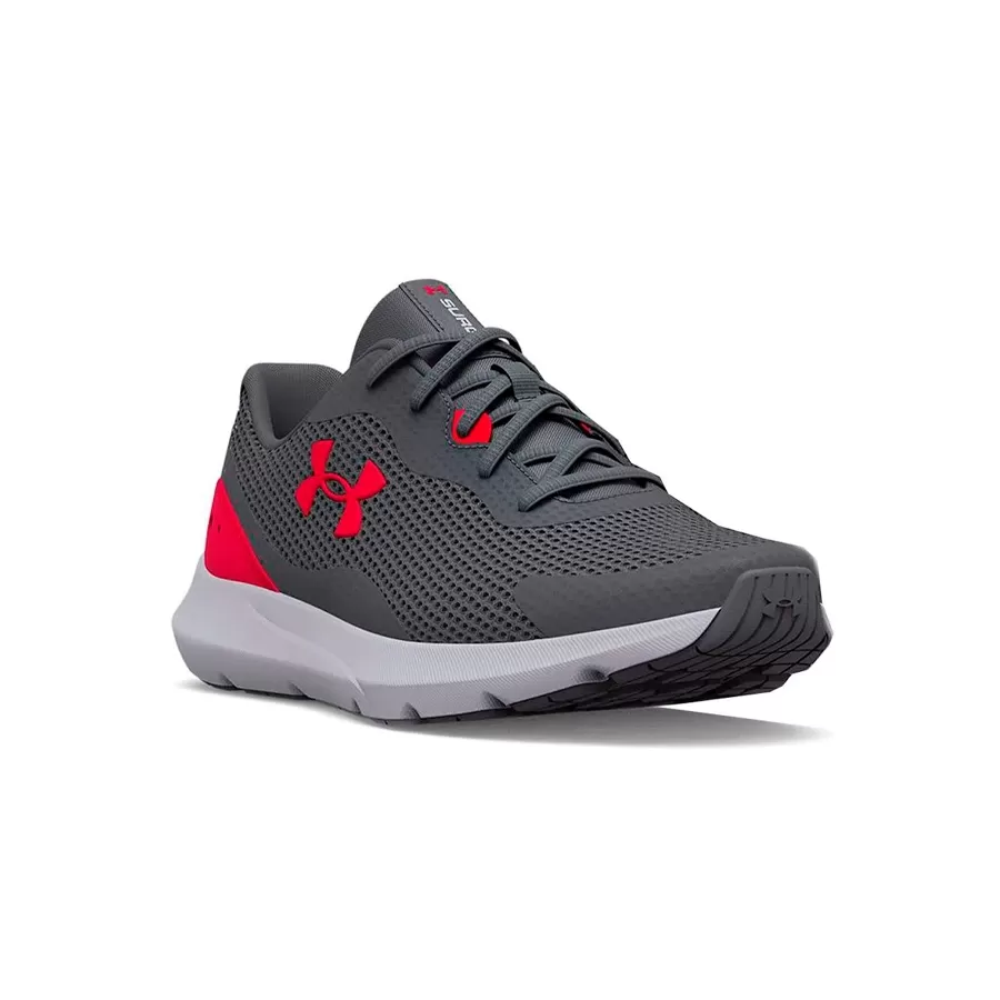 Imagen 1 de 4 de Zapatillas Under Armour Surge 3-GRAFITO/ROJO