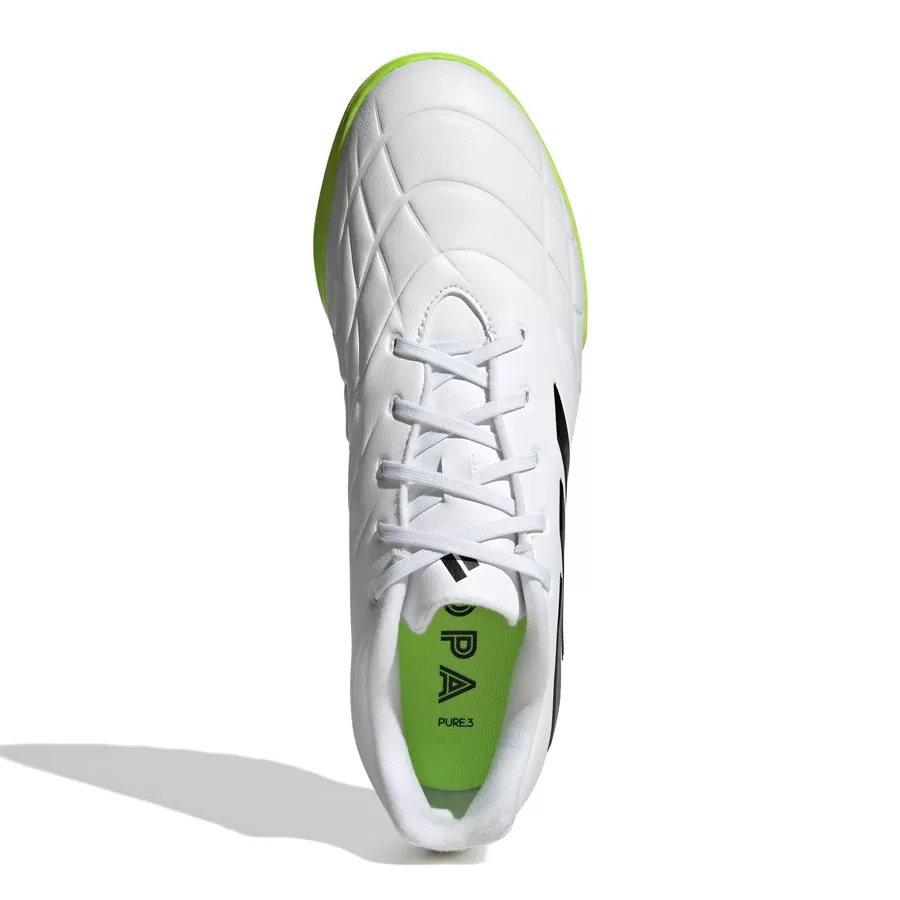 Imagen 4 de 8 de Botines adidas Copa Pure 3 Tf-BLANCO/VERDE FLUOR/NEGRO