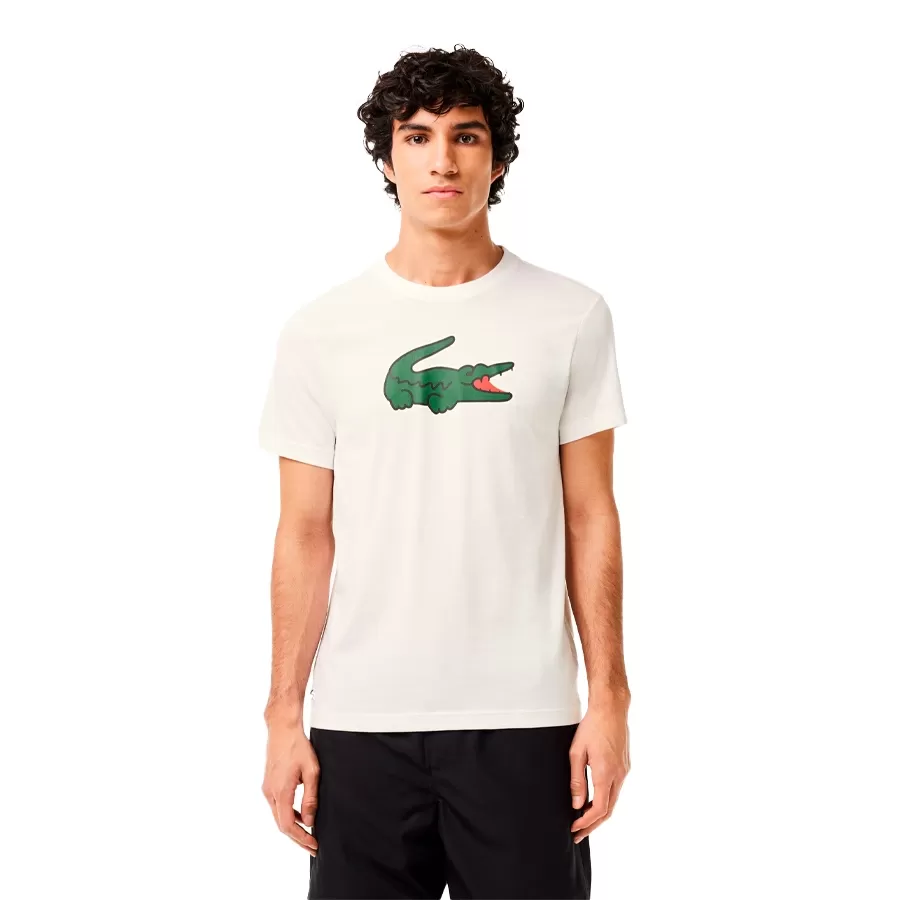 Imagen 0 de 4 de Remera Lacoste -BLANCO/VERDE