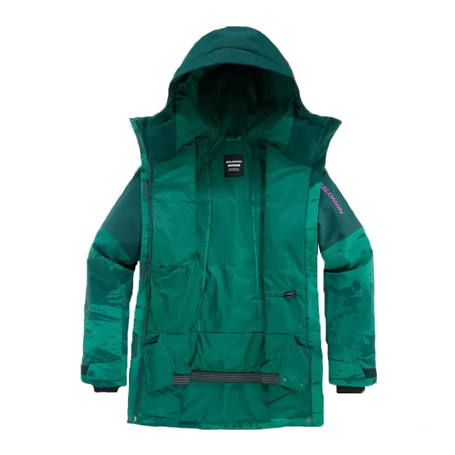 Imagen 1 de 5 de Campera Salomon Snow Rebel Jacket-VERDE/VIOLETA