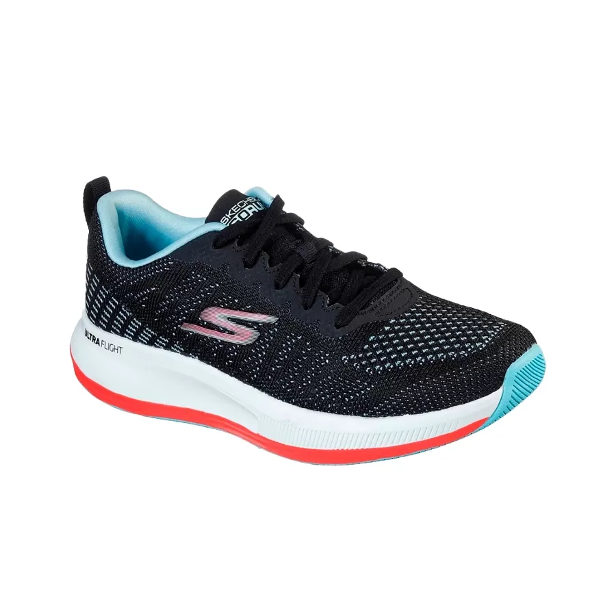 Imagen 2 de 5 de Zapatillas Skechers Go Run Pulse-NEGRO/CELESTE/NARANJA