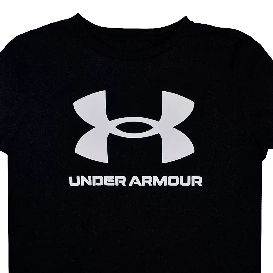 Imagen 2 de 3 de Remera Under Armour Live Sportsyle Graphic Ssc-NEGRO/BLANCO