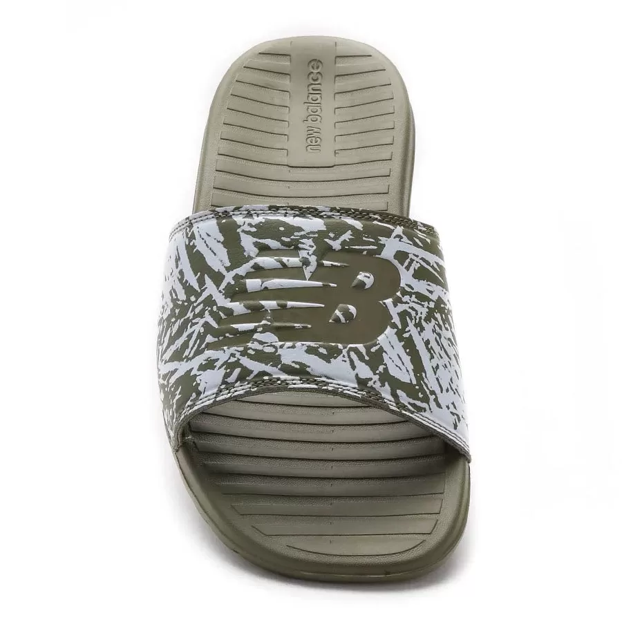 Ojotas New Balance 130 Print One Strap VERDE BLANCO Vaypol