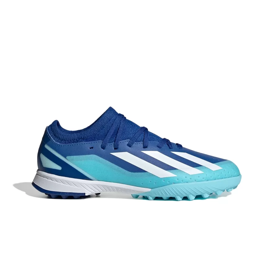 Imagen 0 de 7 de Botines adidas X Crazyfast 3 tf j-AZUL/CELESTE/BLANCO