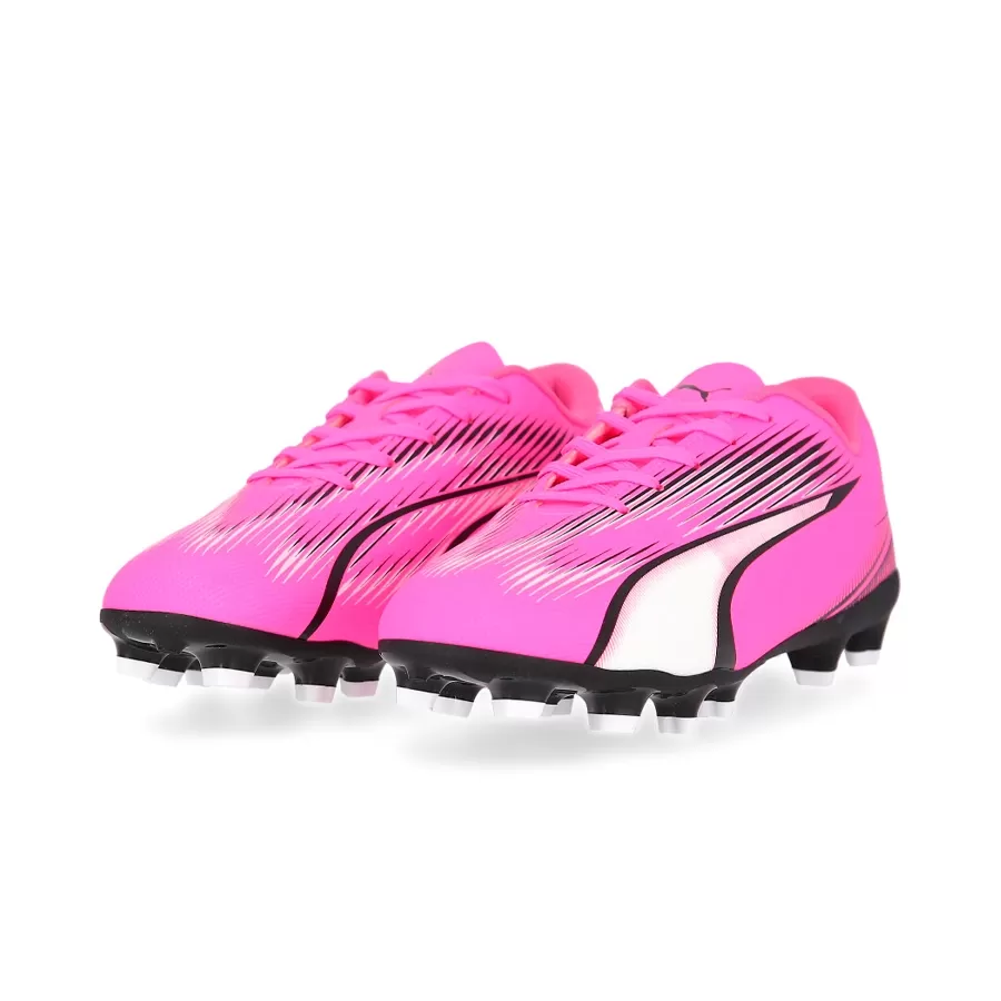 Imagen 2 de 6 de Botines Puma Ultra Play Fg/Ag Jr-ROSA/NEGRO/BLANCO