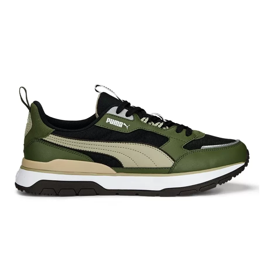 Imagen 0 de 5 de Zapatillas Puma R78 Trek-VERDE MILITAR/NEGRO