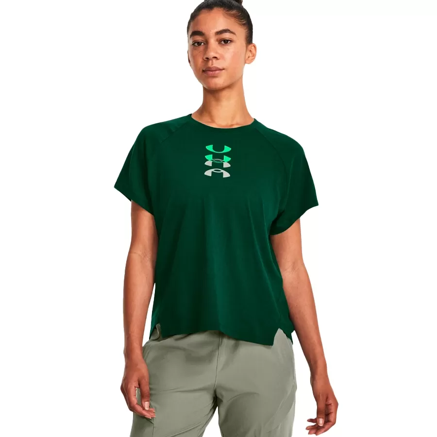 Imagen 2 de 5 de Remera Under Armour Anywhere Gpc-VERDE MILITAR