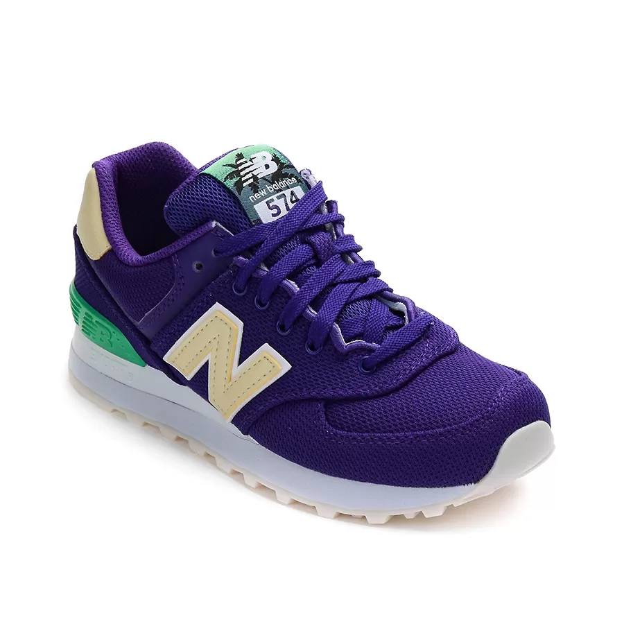 Zapatillas New Balance 574 PURPURA VERDE AMARILLO Vaypol