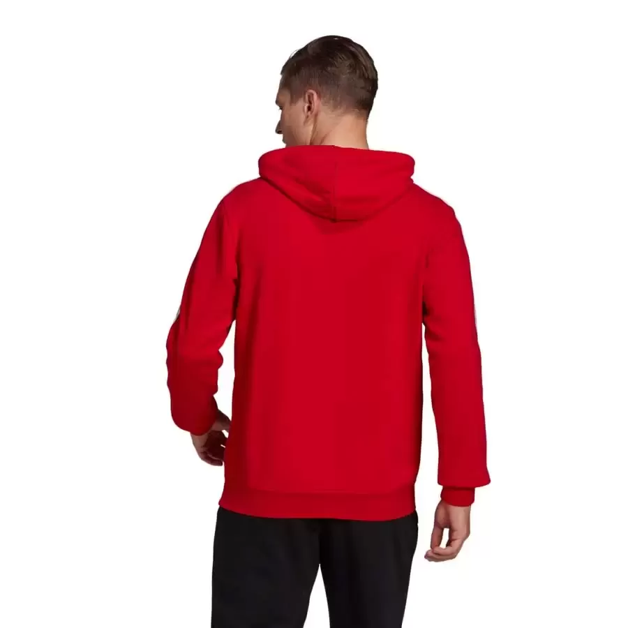 Buzo adidas Essentials 3 Rayas ROJO BLANCO Vaypol