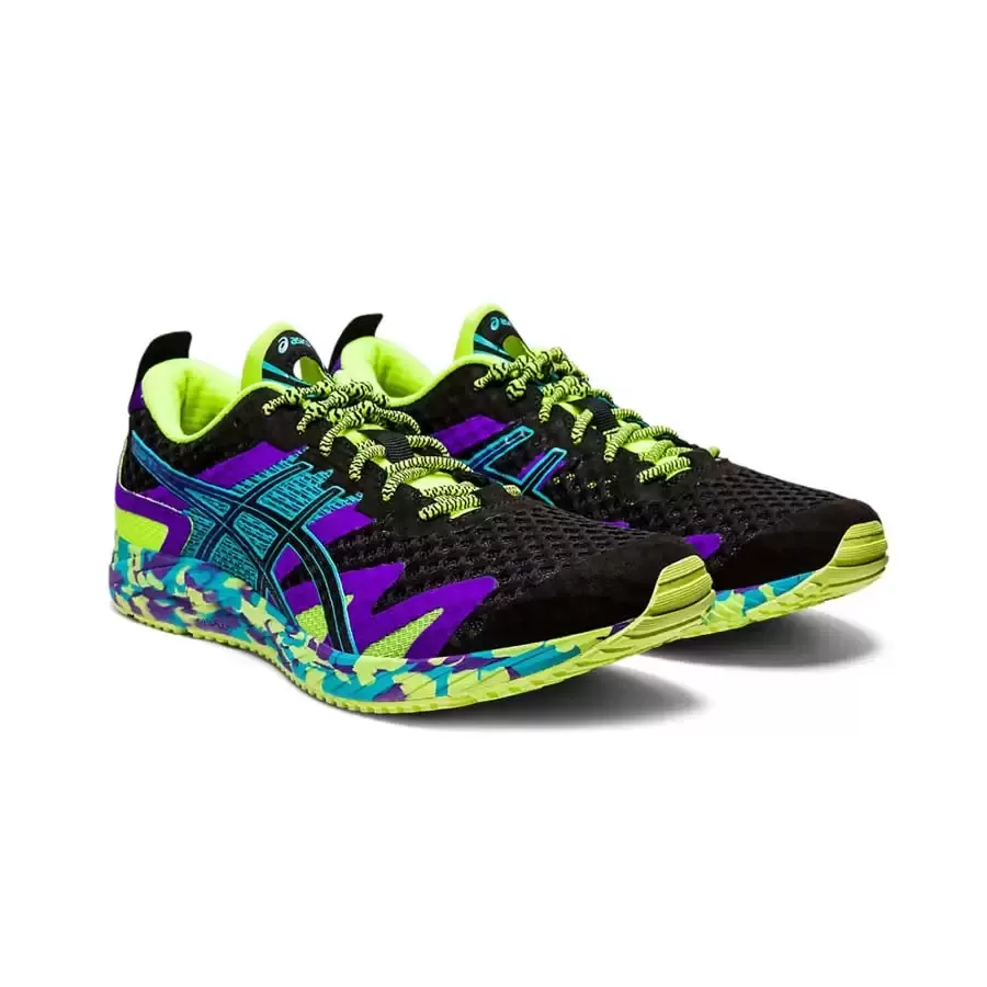 Zapatillas Asics Gel Noosa Tri 12 NEGRO LIMA VIOLETA Vaypol