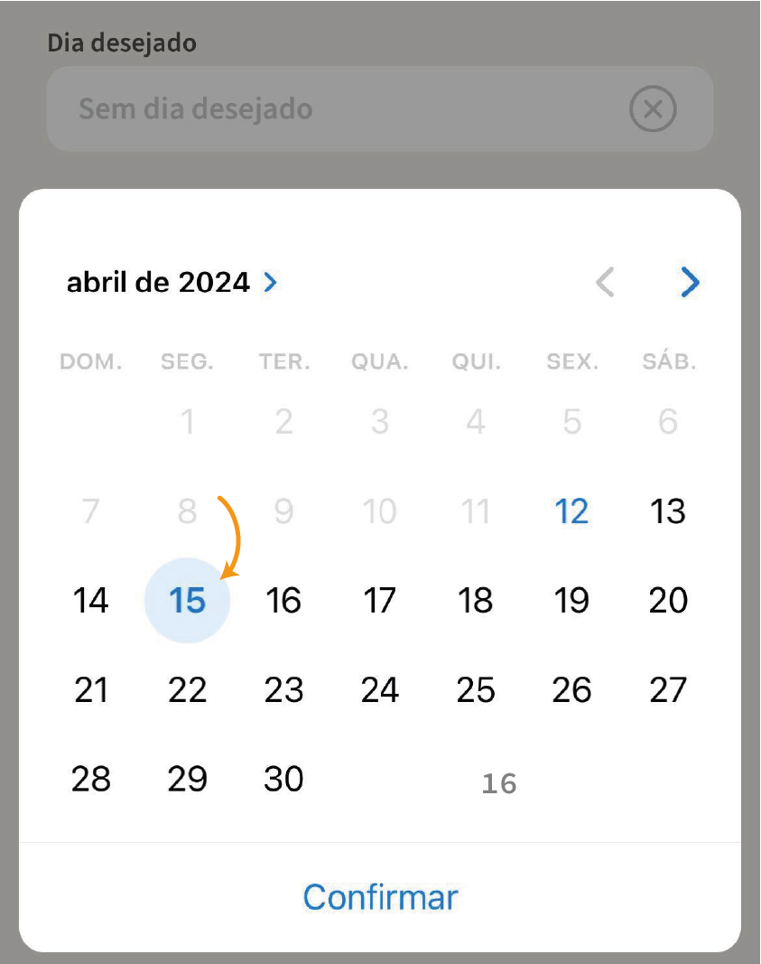 Novo agendamento 4 Novo agendamento 4