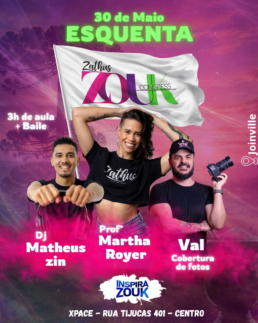 Aqueça para o congresso com uma noite de muito Zouk!