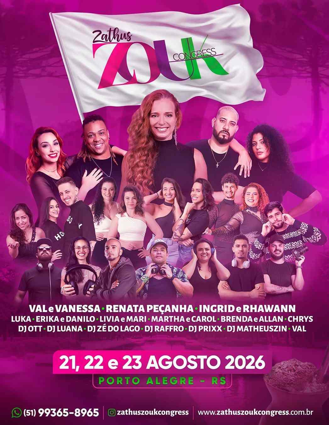 Viva o melhor do Zouk no Zathus Zouk Congress 2026!